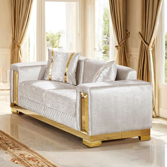 Valdosta - Loveseat beig/gold